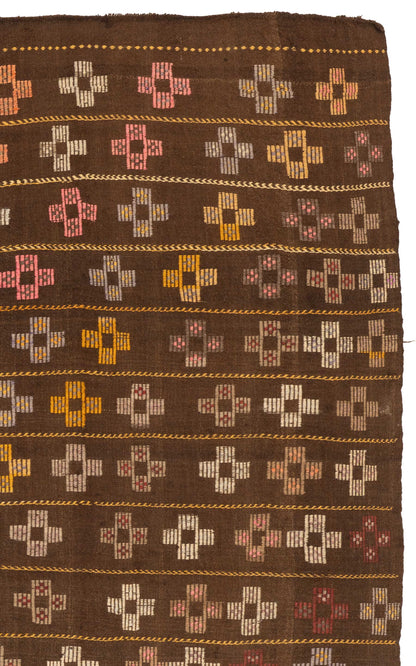 Mid Century Silifke Mersin Cross Kilim