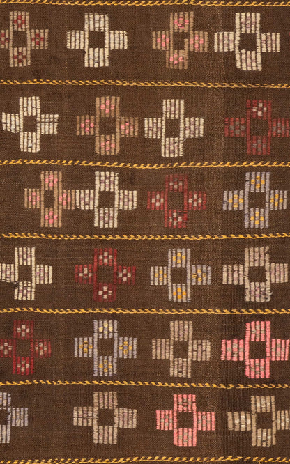 Mid Century Silifke Mersin Cross Kilim