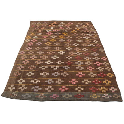 Mid Century Silifke Mersin Cross Kilim