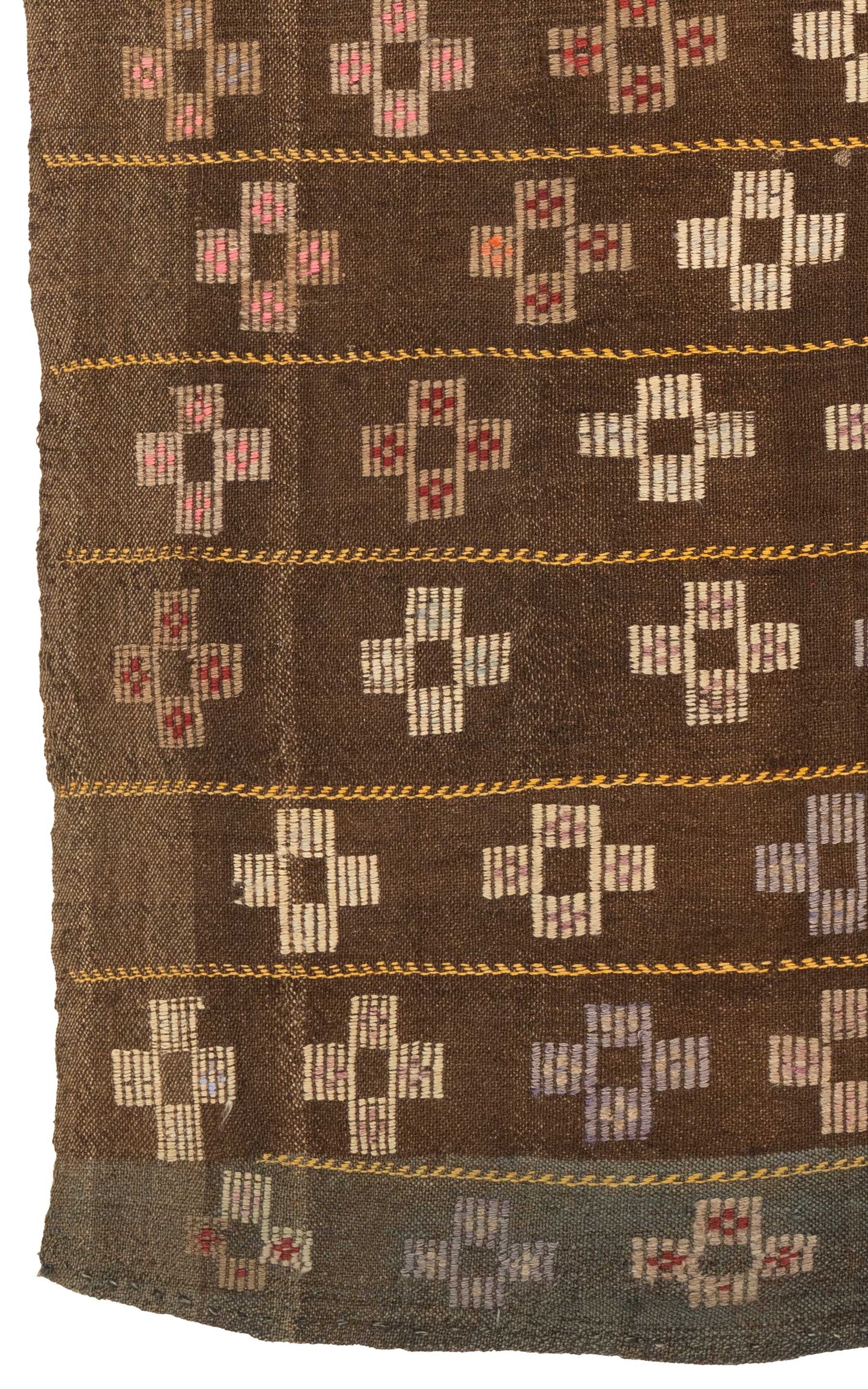Mid Century Silifke Mersin Cross Kilim