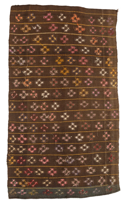 Mid Century Silifke Mersin Cross Kilim
